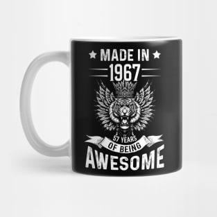 Made In 1967 57 Years Of Being Awesome Birthday Mug
